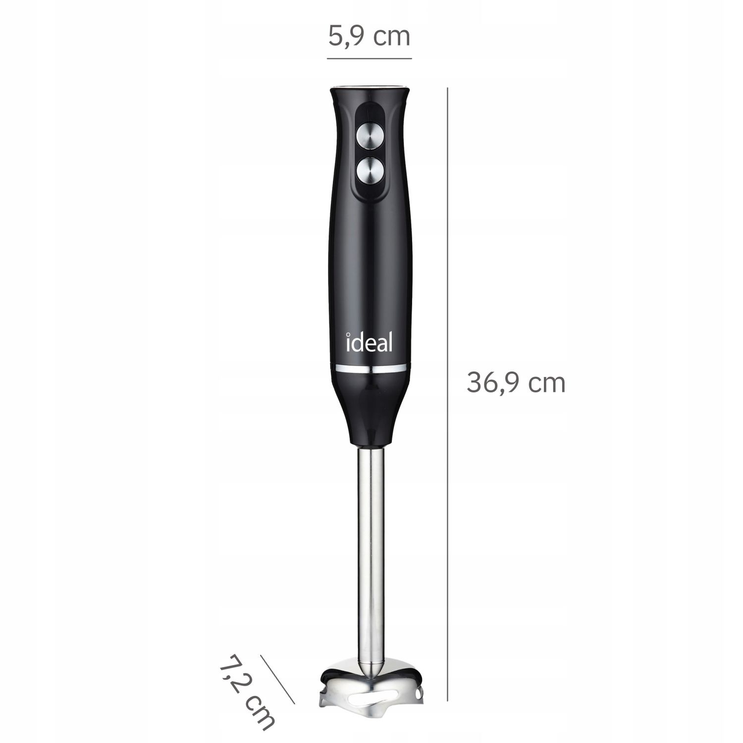 IDEAL IK1001 Staafmixer - Krachtige 800W Motor en Anti-spatvoet