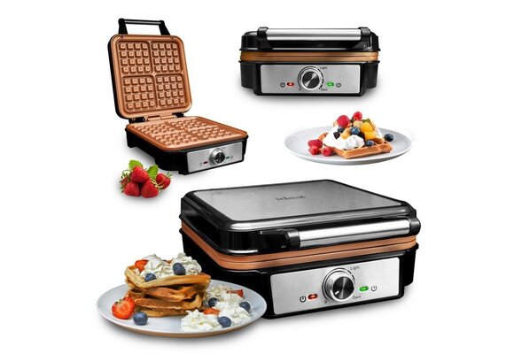 ELDOM IDEAL Wafelijzer IK1602 - 2000W voor 4 grote wafels tegelijk