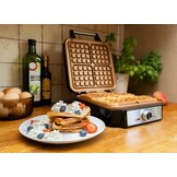 ELDOM IDEAL Wafelijzer IK1602 - 2000W voor 4 grote wafels tegelijk