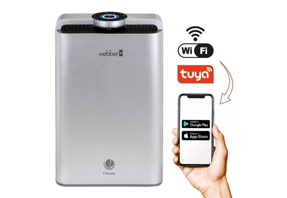 Webber Luchtzuiveraar AP9700 WI-FI - 7-staps filtratie voor 65m²