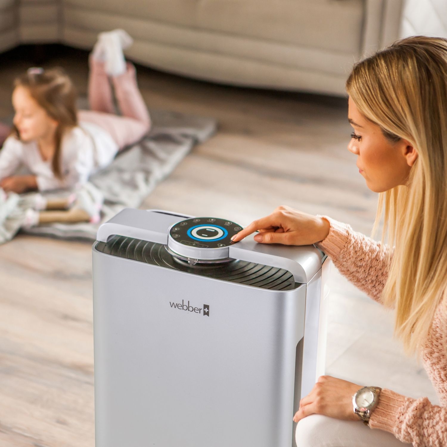 Webber Luchtzuiveraar AP9700 WI-FI - 7-staps filtratie voor 65m²