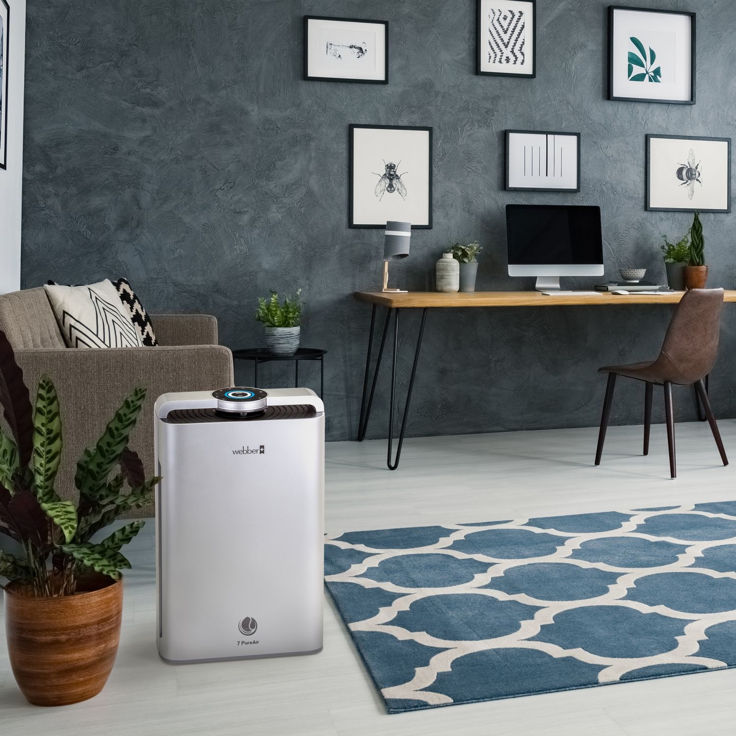 Webber Luchtzuiveraar AP9700 WI-FI - 7-staps filtratie voor 65m²