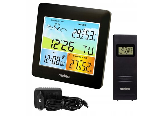 METEO Weerstation SP202 - Met barometer en draadloze buitensensor