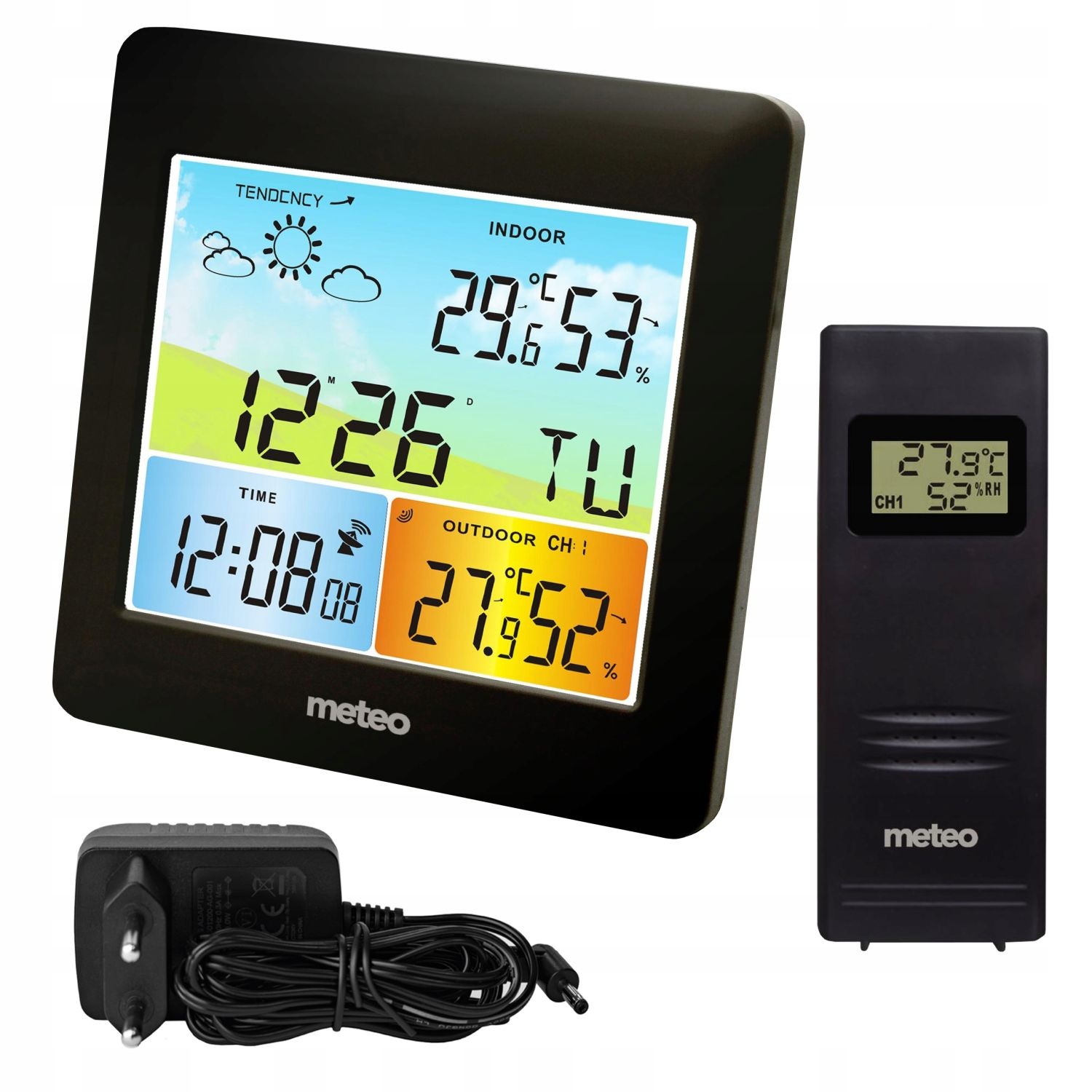 METEO Weerstation SP202 - Met barometer en draadloze buitensensor