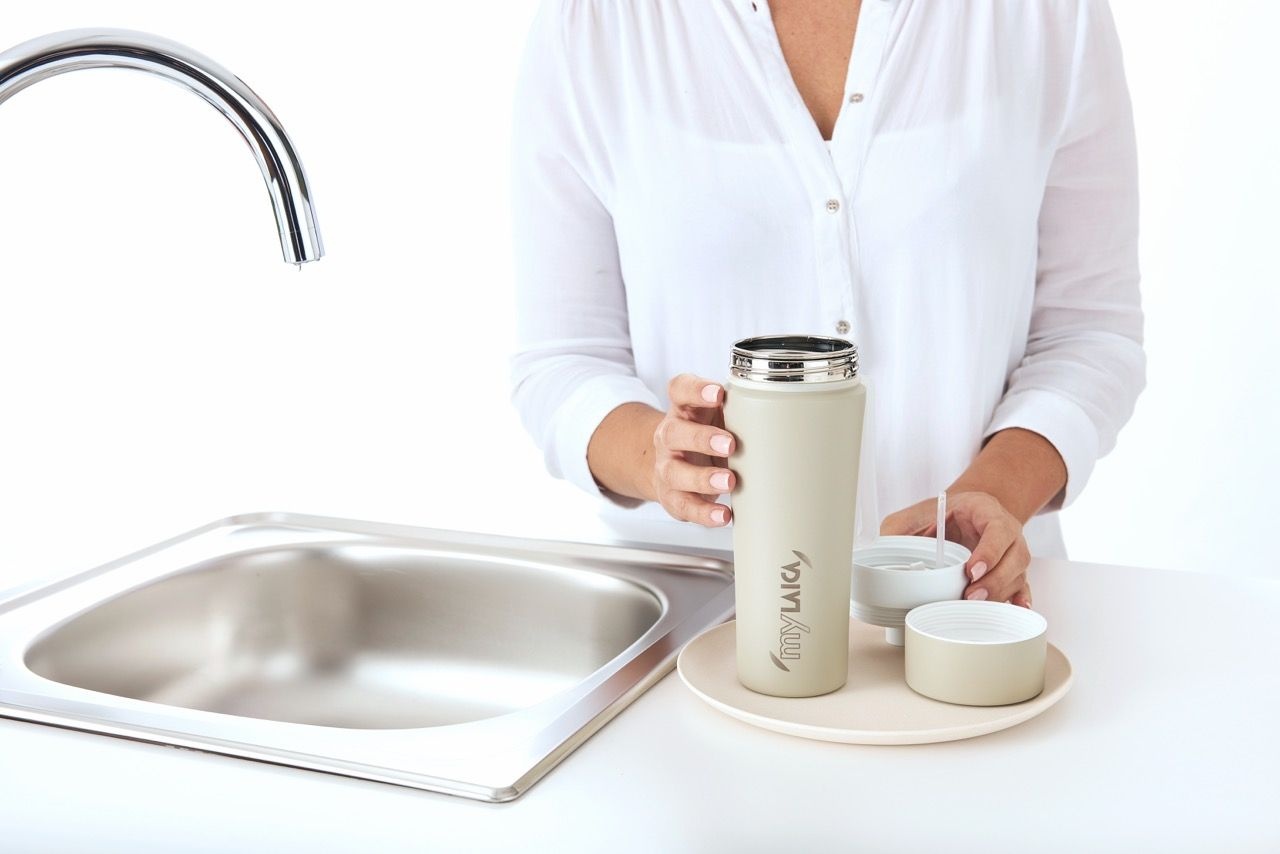 LAICA MyLAICA RVS Filterfles - Direct gefilterd water voor onderweg