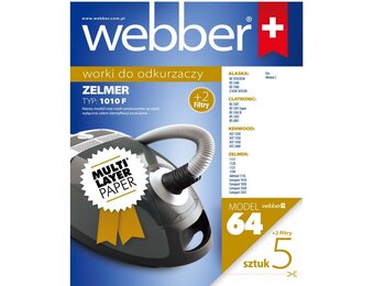 Webber Stofzuigerzakken Zelmer 1010F - 64 Stuks Meerlaags Papier