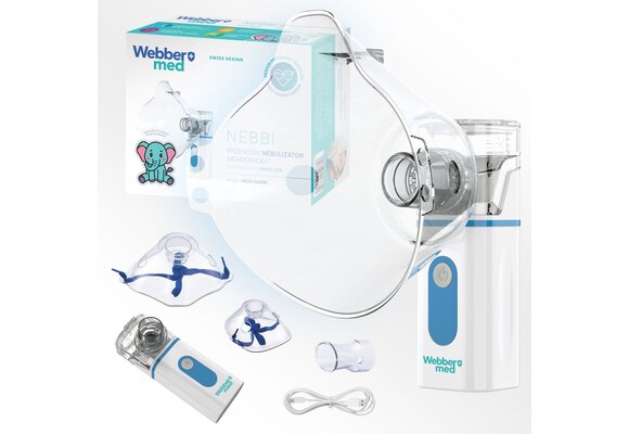 Webber Med NEBBI MESH-S600B Membraanvernevelaar - Stil en draagbaar