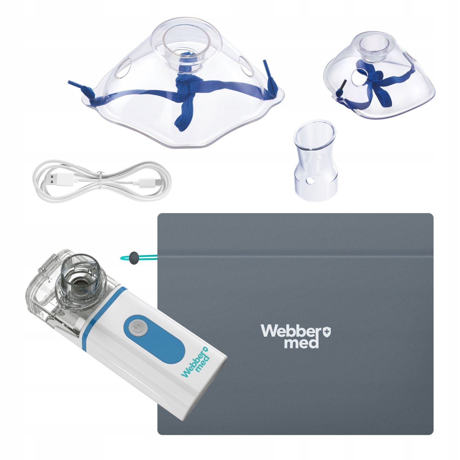 Webber Med NEBBI MESH-S600B Membraanvernevelaar - Stil en draagbaar