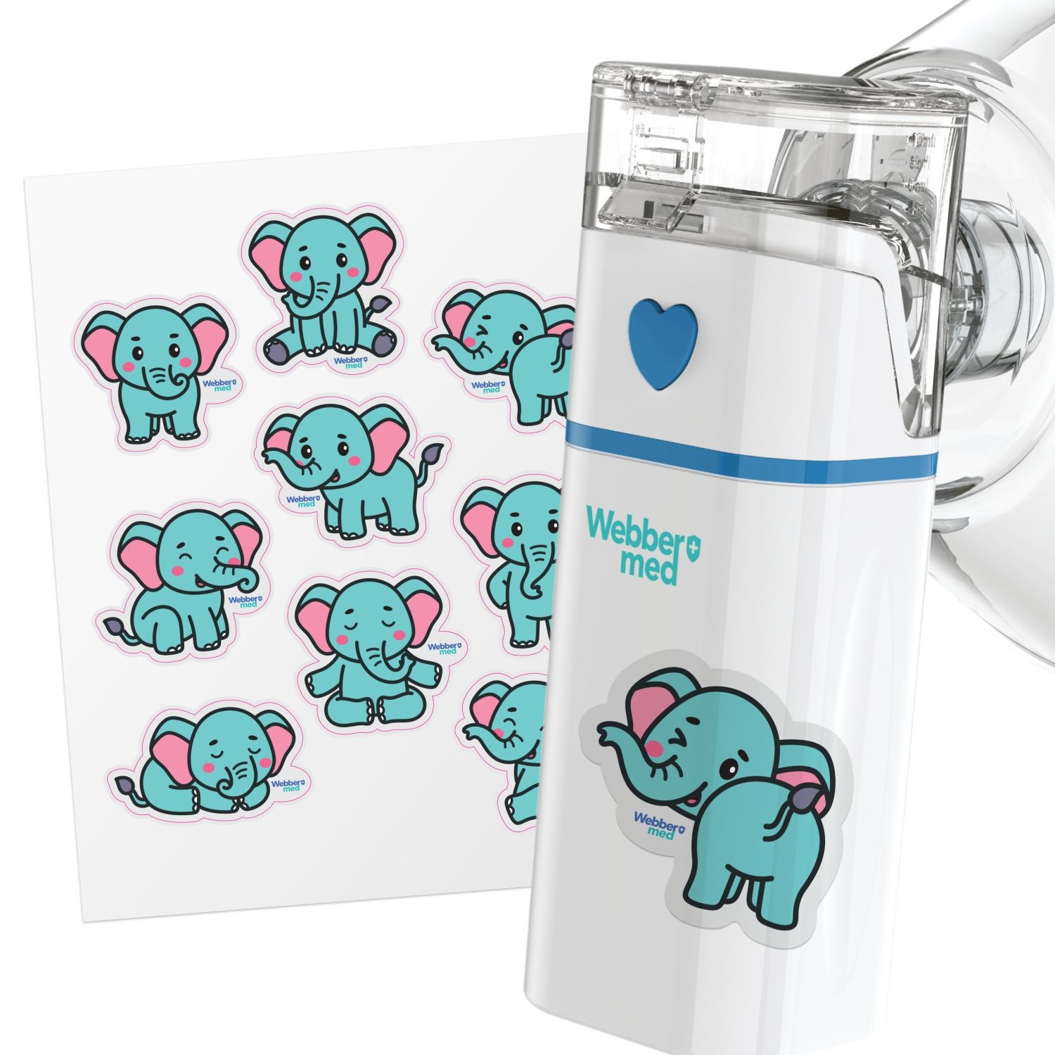 Webber Med NEBBI MESH-S600B Membraanvernevelaar - Stil en draagbaar