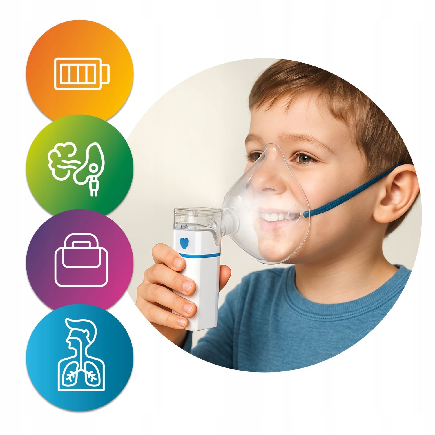 Webber Med NEBBI MESH-S600B Membraanvernevelaar - Stil en draagbaar