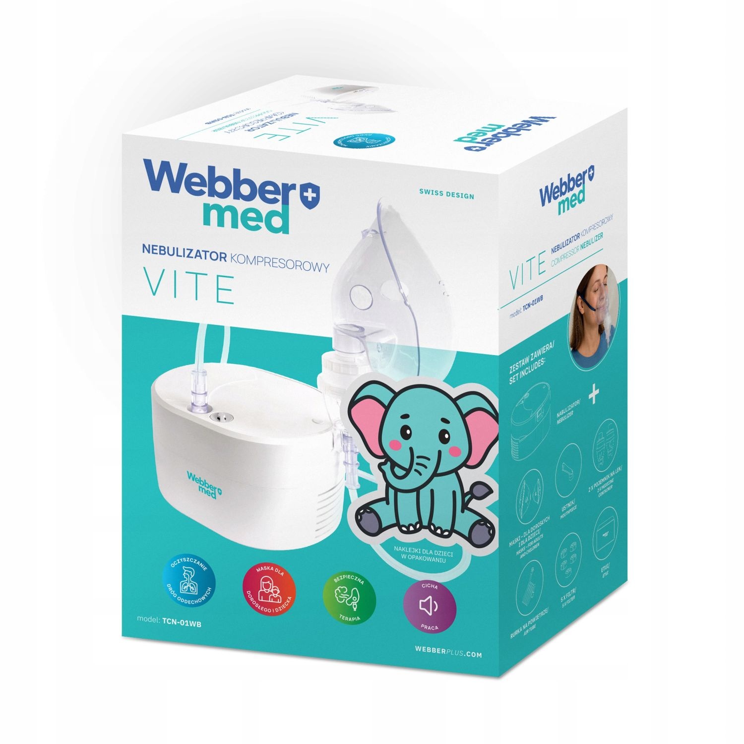 Webber Med Compressorvernevelaar VITE - Met 3 instelbare nevelstanden