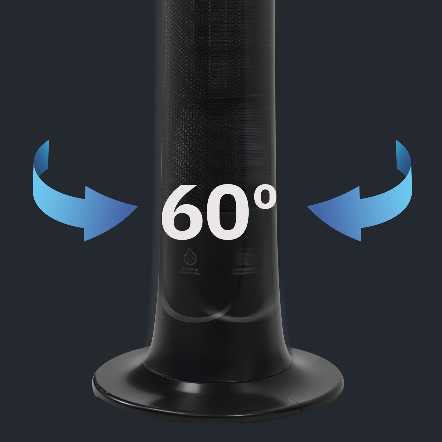 Webber ETNA TH2200B Keramische Kolomkachel - 2200W met Bevochtiger