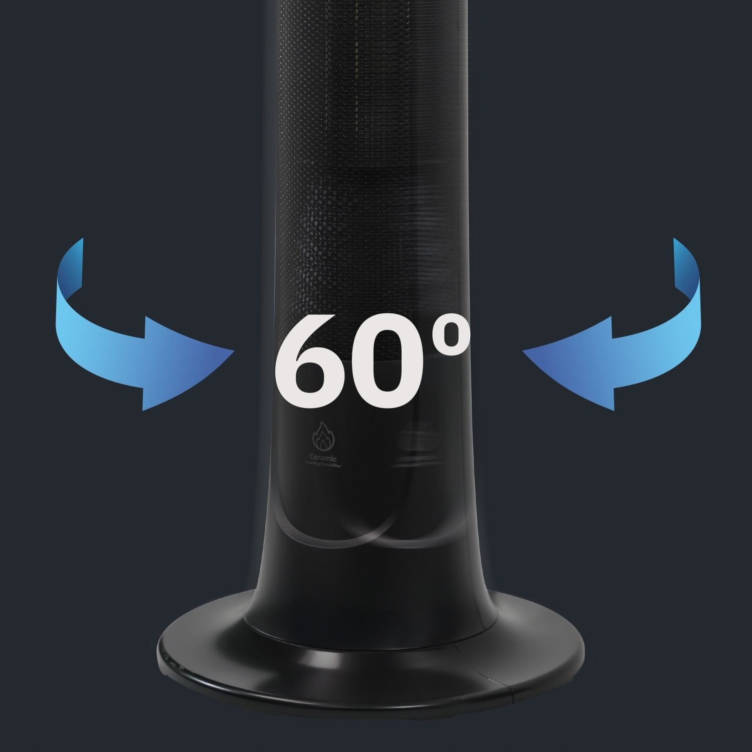 Webber ETNA TH2200B Keramische Kolomkachel - 2200W met Bevochtiger