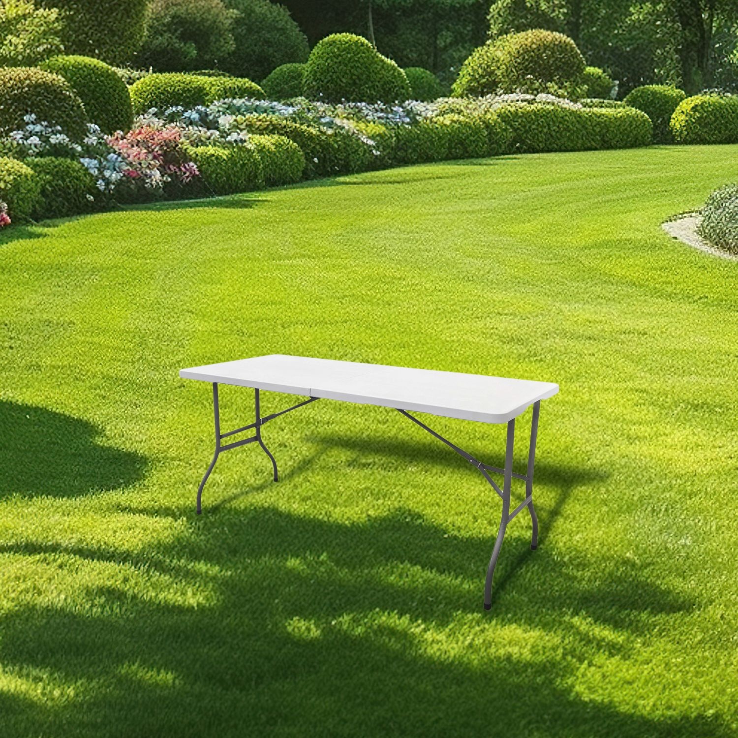 NUFORMA Opvouwbare Cateringtafel 152 cm - Compacte koffer en stabiel