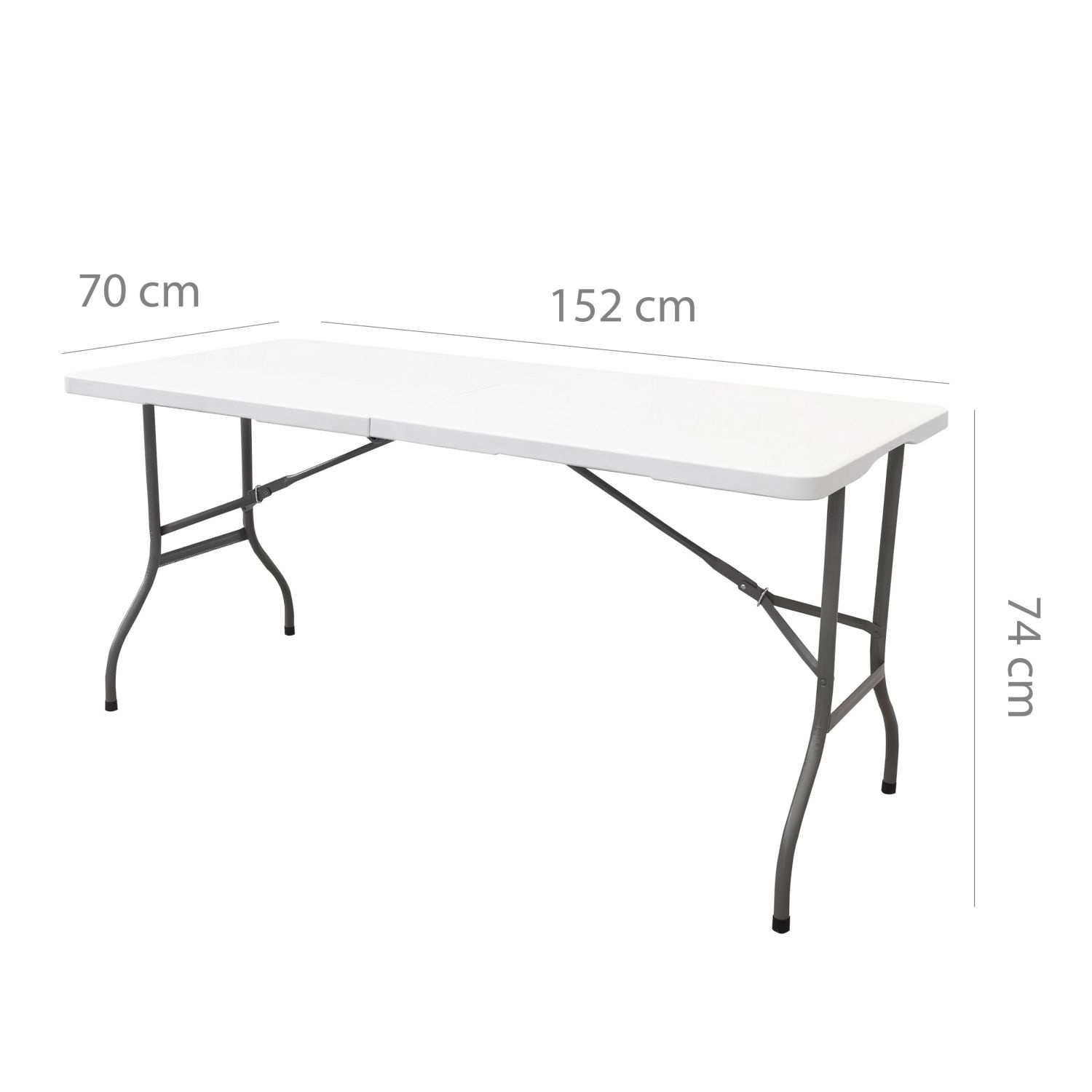 NUFORMA Opvouwbare Cateringtafel 152 cm - Compacte koffer en stabiel