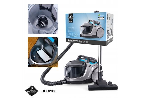 COLUMBIAVAC Zakloze Cycloonstofzuiger OCC 2000 - Anti-allergie HEPA