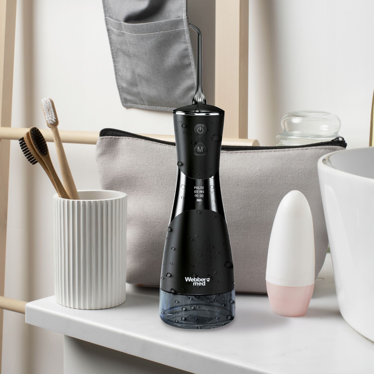 Webber CLEO Monddouche - Professionele Reiniging met 6 Opzetstukken