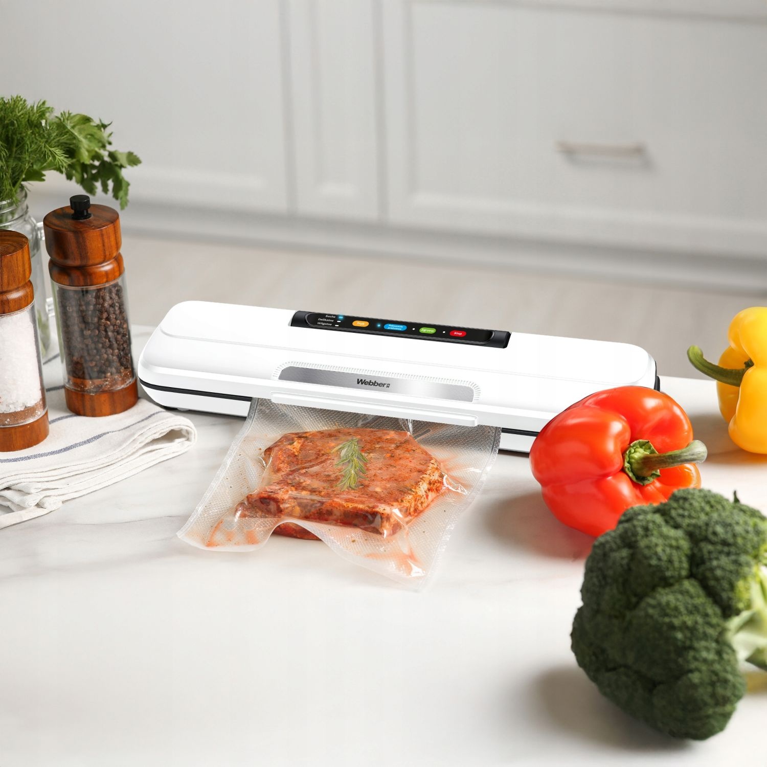 WEBBER V168B Automatische Vacuüm Sealer - One Touch bediening