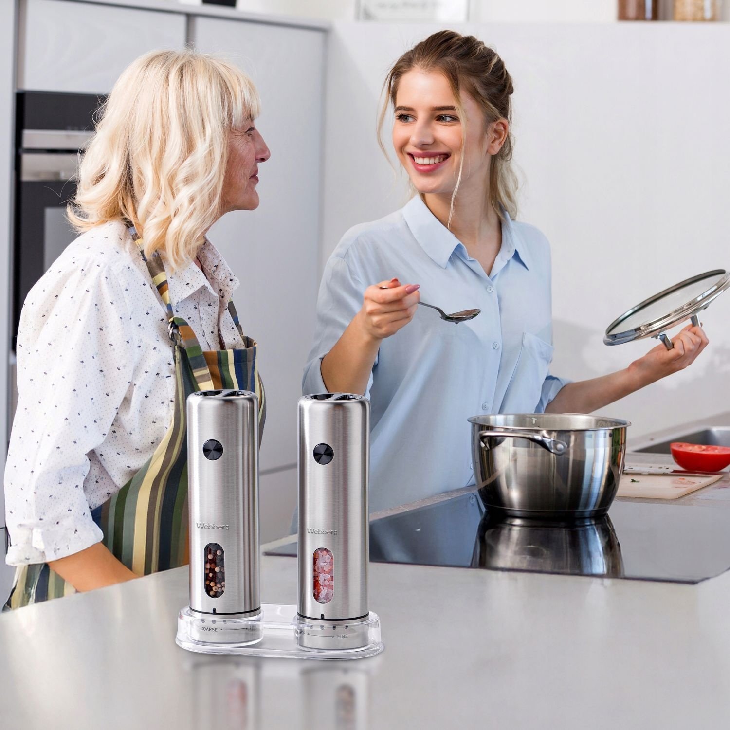 Webber Elektrische Kruidenmolen MK43 - Oplaadbare RVS Molenset