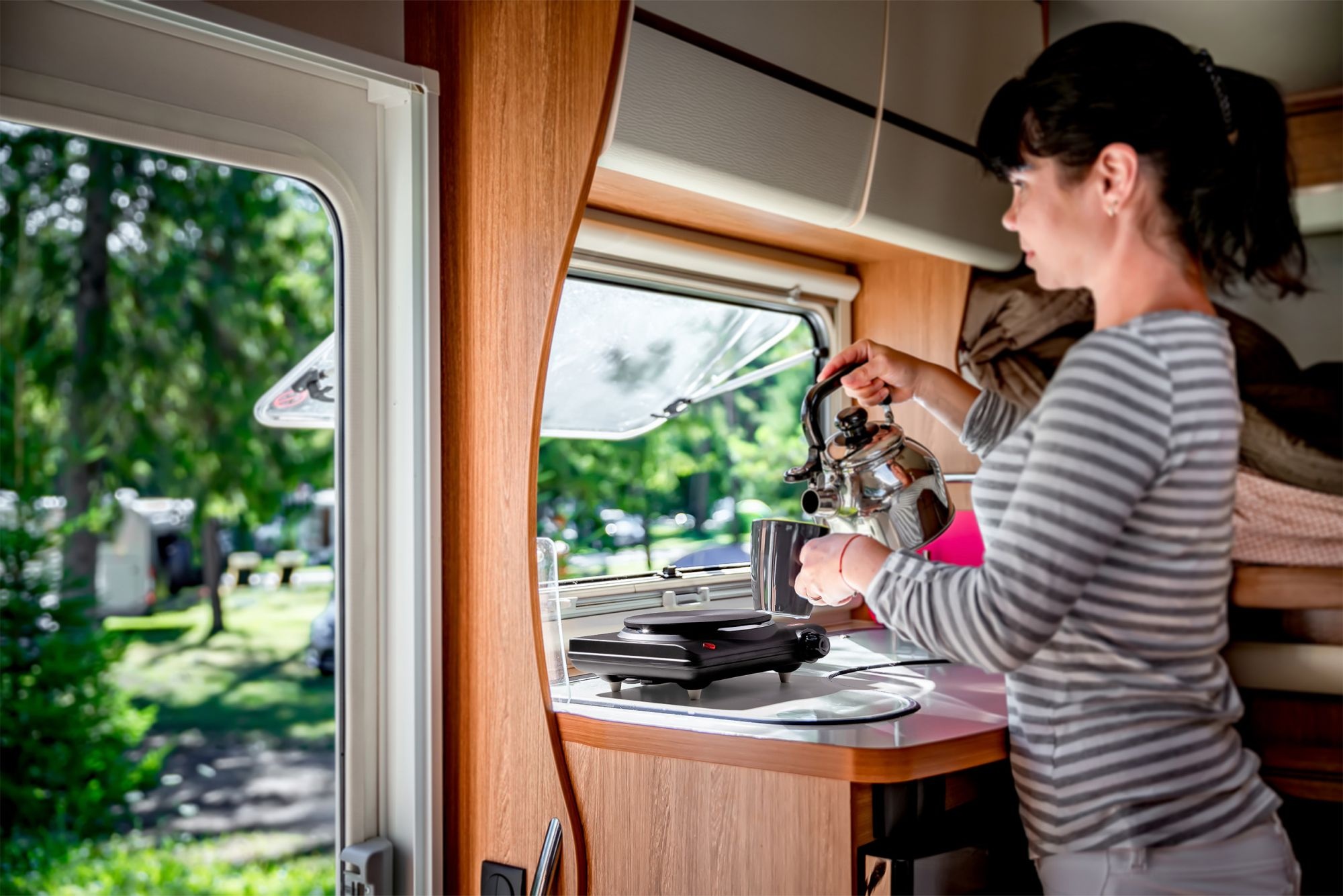 ELDOM Elektrische kookplaat PG10N - 1500W voor snelle opwarming