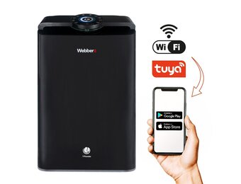 Webber Luchtreiniger AP9700 - 8-staps Filtratie met HEPA 13 en WiFi