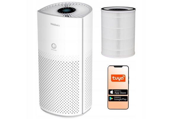 Webber ROSEG AP8550 Luchtreiniger - HEPA H13 filter en app-bediening