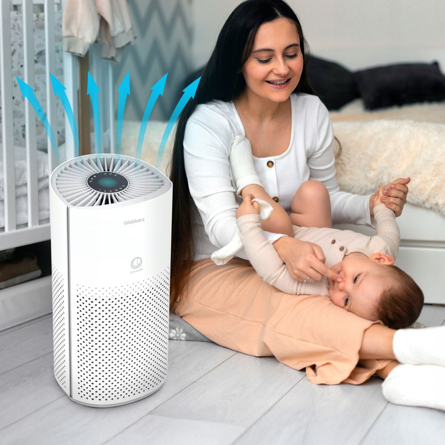 Webber ROSEG AP8550 Luchtreiniger - HEPA H13 filter en app-bediening