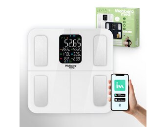 Webber Med Slimme Badkamerweegschaal IF1320B - 16 Parameters & Hartslag