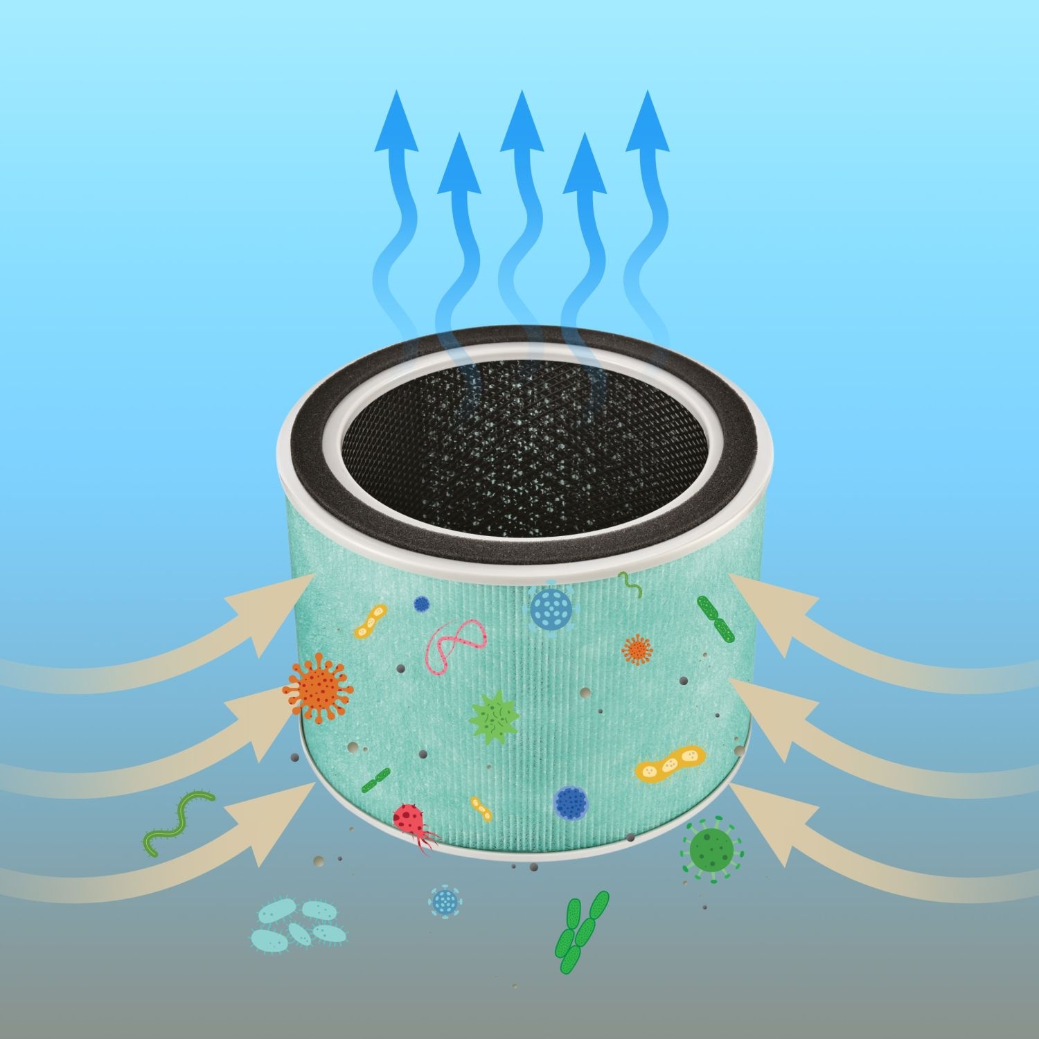 Webber Luchtfilter Galaxy APEH11003 - 3-in-1 HEPA 12 Filter