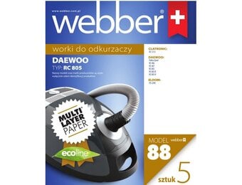 Webber Daewoo RC805 Stofzuigerzakken - Meerlaags Papier 5 Stuks
