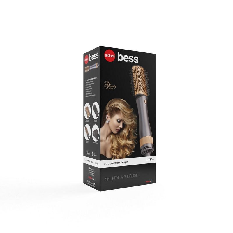 Eldom HTS20 4-in-1 Föhnborstel - Voor Volume en Professionele Styling