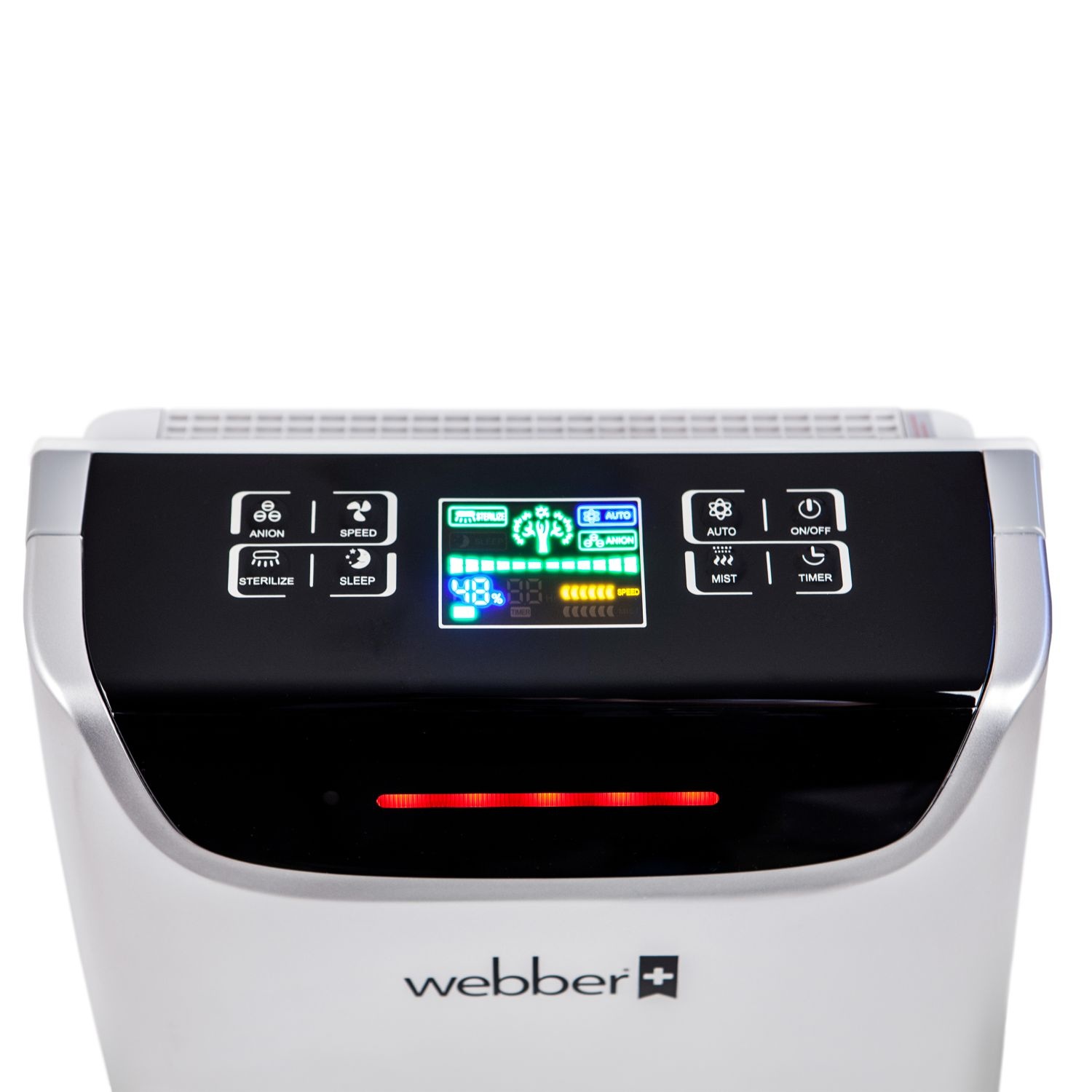 WEBBER Luchtreiniger en Luchtbevochtiger AP9405 - 6-traps HEPA 13 Filter