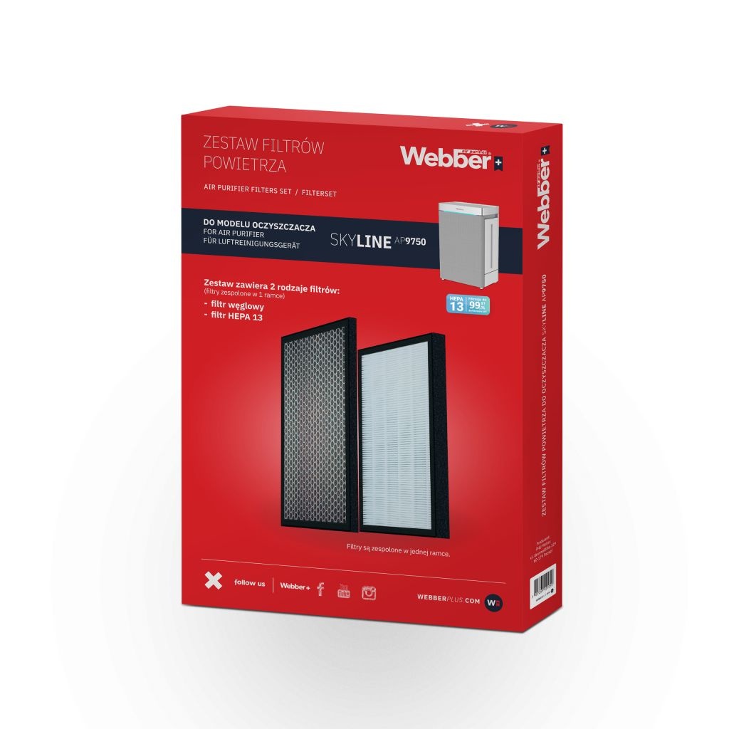 Webber SKYLINE AP9750 Filterset - 2-in-1 HEPA 13 & Koolstoffilter