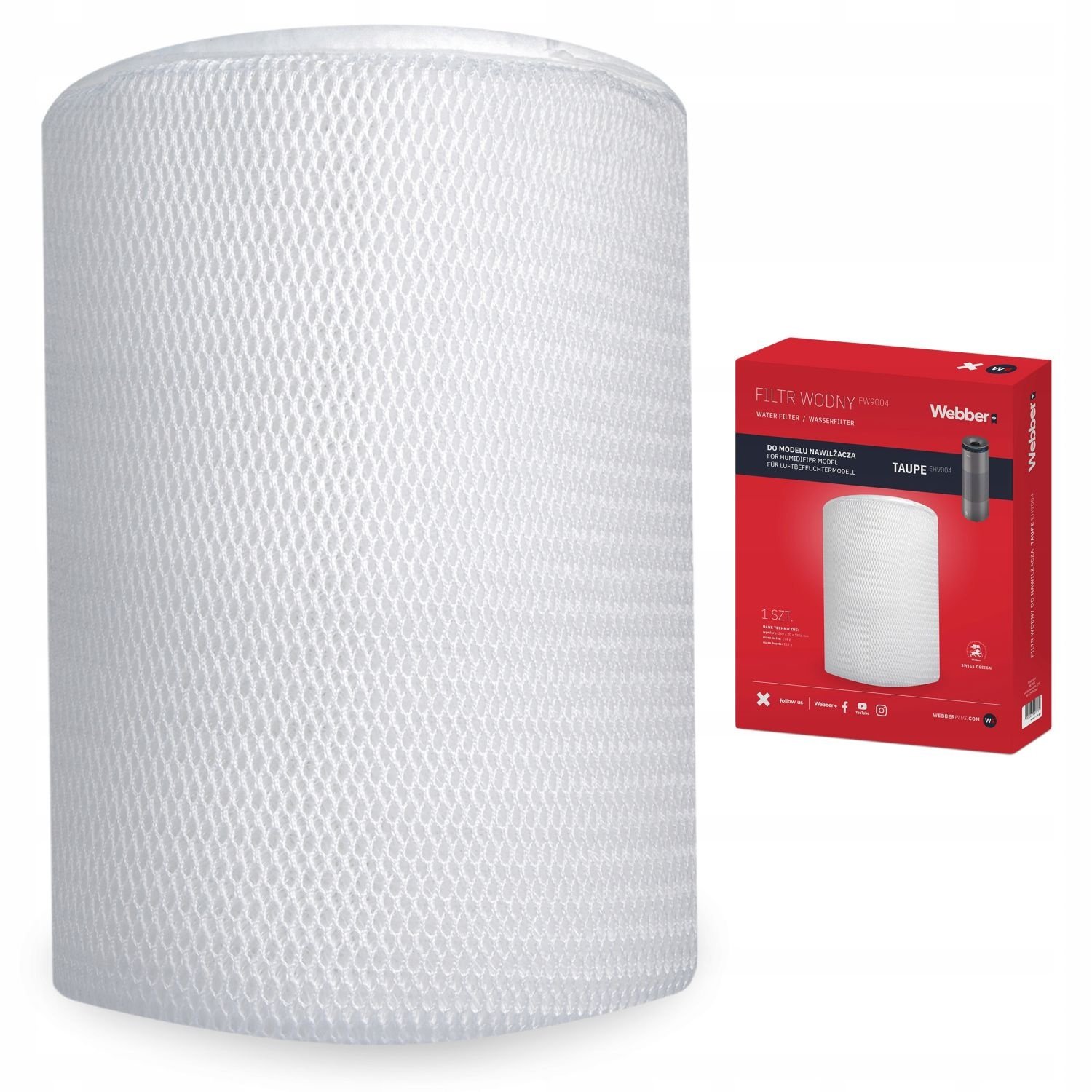 Webber EH9004 Waterfilter - Voor schone lucht en minder kalkaanslag