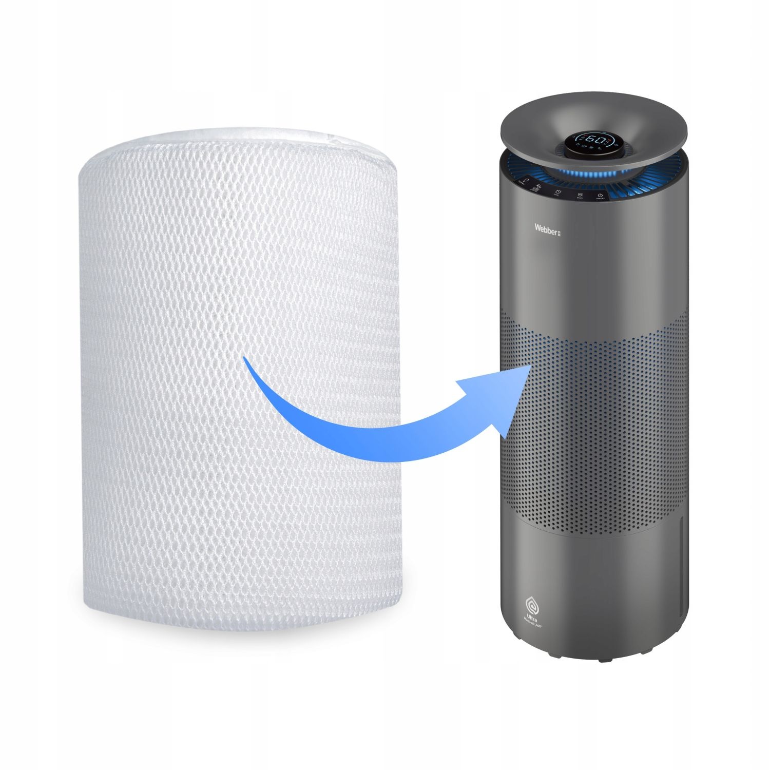 Webber EH9004 Waterfilter - Voor schone lucht en minder kalkaanslag