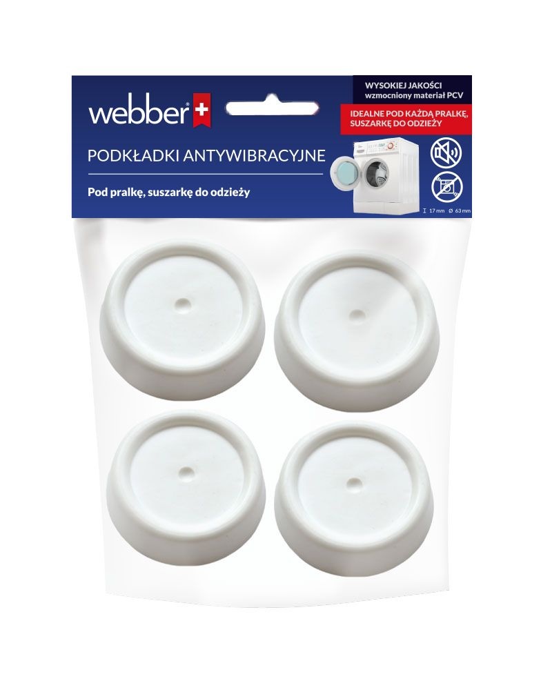 Webber Antivibratiepads - Voor een stille en stabiele wasmachine