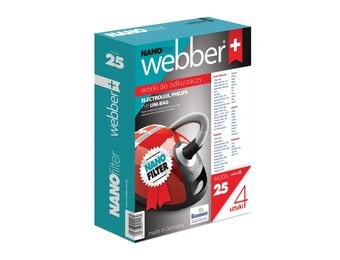 Webber UNI BAG Stofzuigerzakken - 25 stuks - 99,9% Nano Filter