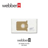 Webber UNI BAG Stofzuigerzakken - 25 stuks - 99,9% Nano Filter