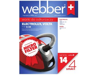 Webber Stofzuigerzakken Electrolux Mondo E44 - 14 Microfilters