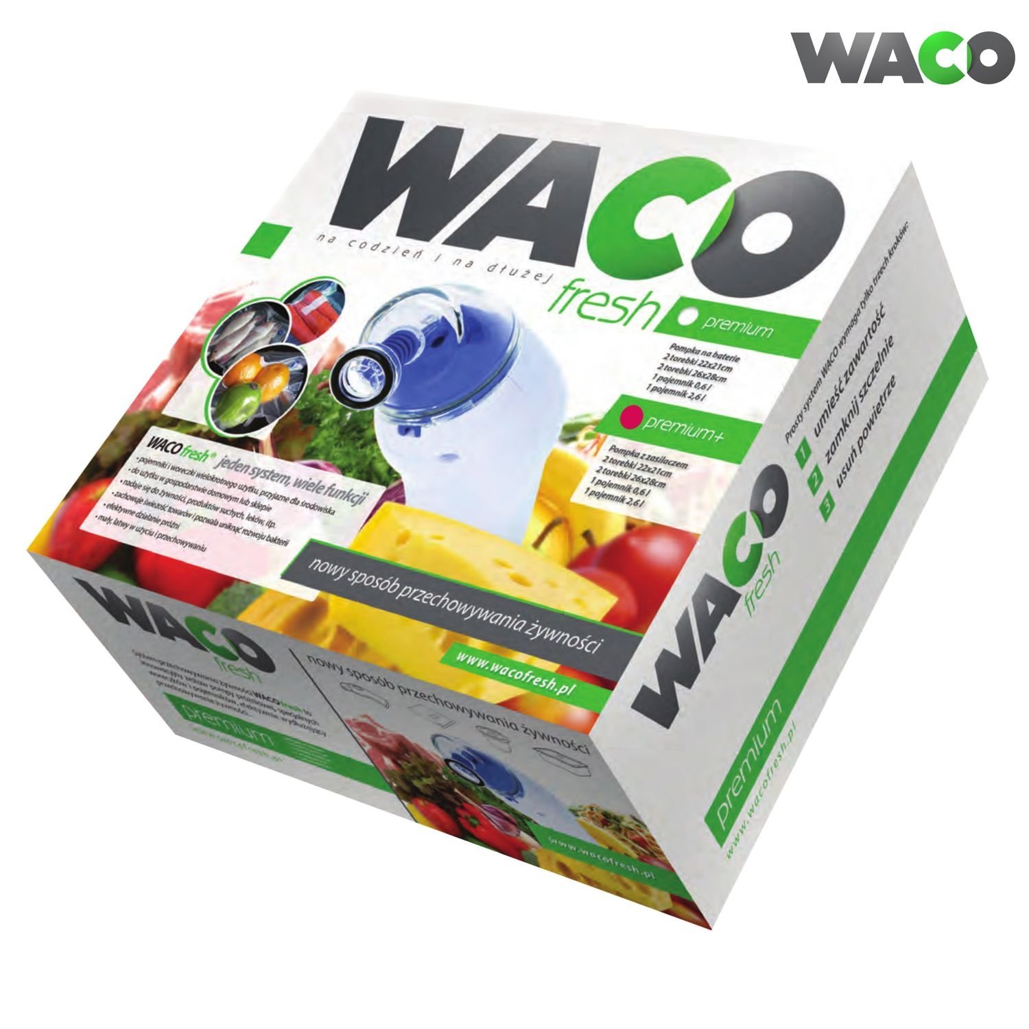 WACO Fresh Premium Vacuüm Vershoudsysteem - Houd Eten Langer Vers