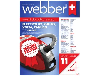 Webber Stofzuigerzakken Philips/Electrolux UNI BAG - Optimale zuigkracht