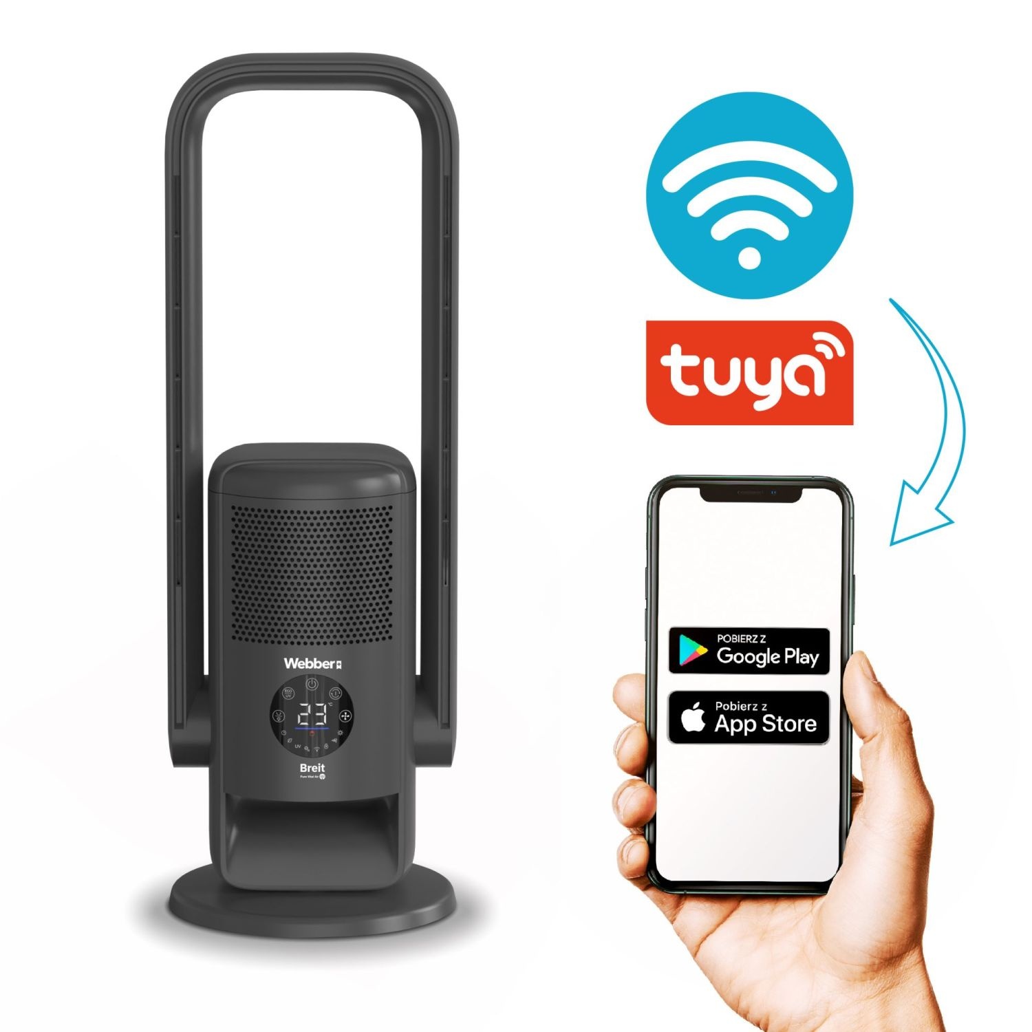 WEBBER APG7800 3-in-1 Luchtreiniger - Schone lucht en optimaal klimaat