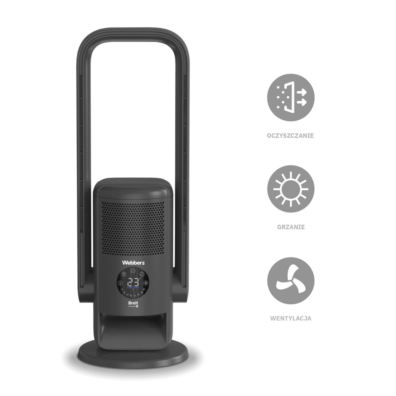 WEBBER APG7800 3-in-1 Luchtreiniger - Schone lucht en optimaal klimaat