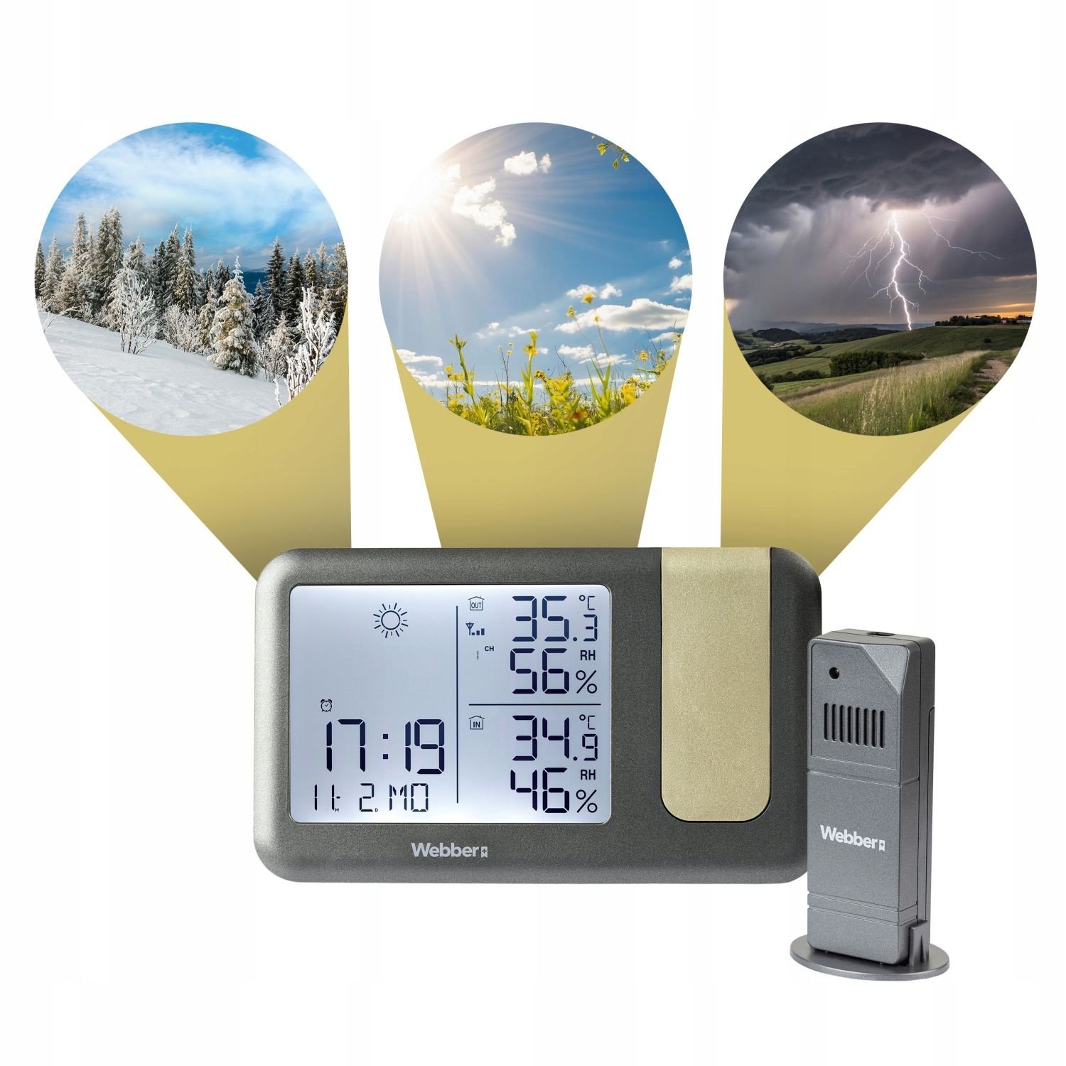 Webber WS207 Weerstation - Projecteert de tijd op muur of plafond