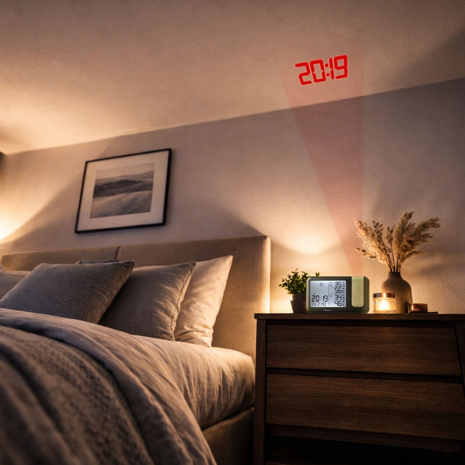 Webber WS207 Weerstation - Projecteert de tijd op muur of plafond