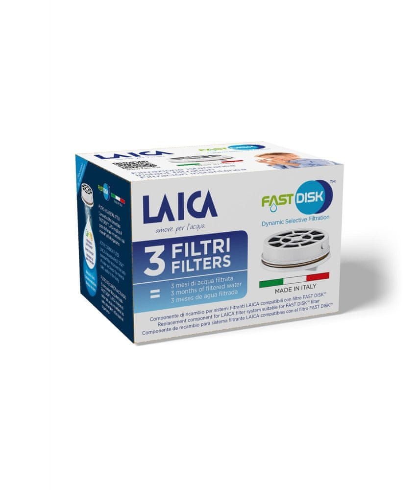 LAICA FAST DISK FD03A Filterpatronen - Directe waterfiltratie 3 stuks