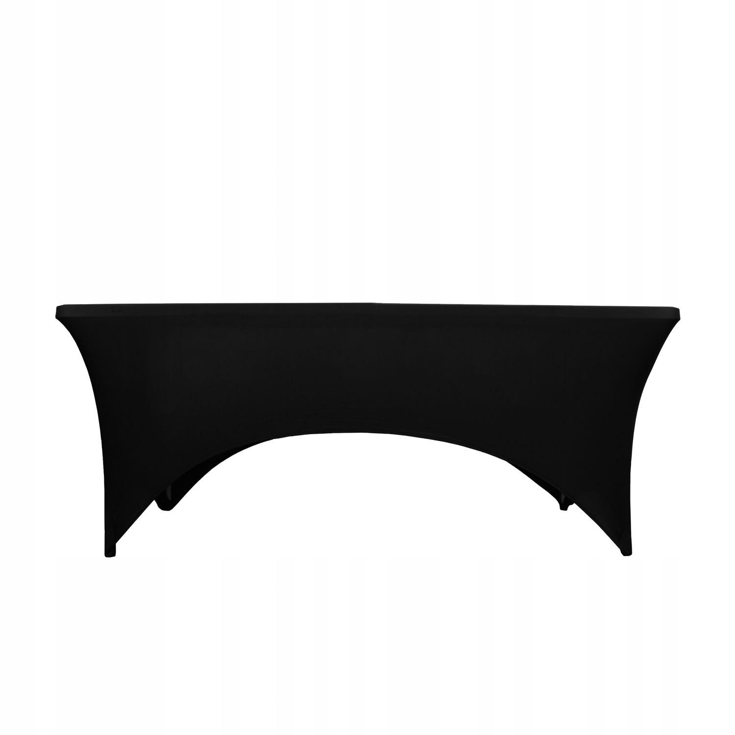 NUFORMA Stretch Tafelhoes 240x74cm - Kreukvrije cateringhoes zwart