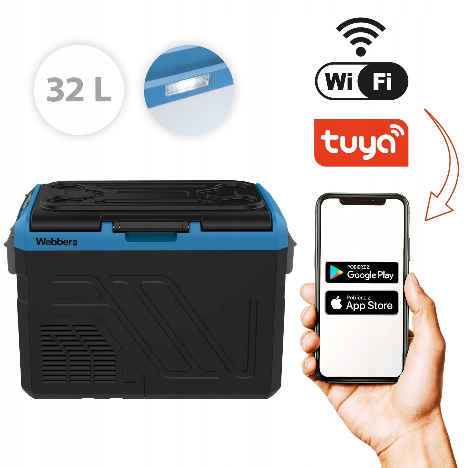 Webber LK-032 WOLF Compressor Koelbox - 32L met App-bediening