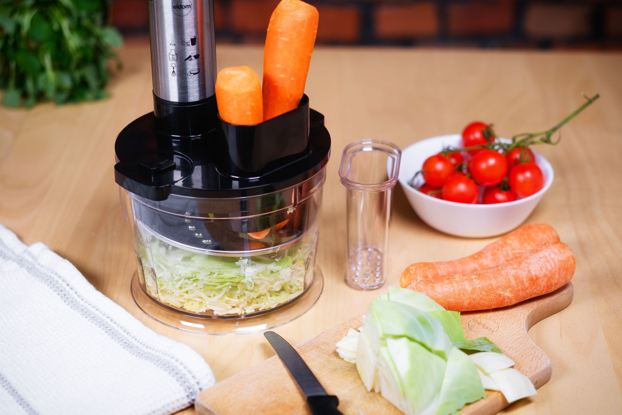 ELDOM mox Staafmixer BL220 - Krachtige 1200W Set met Hakmolen en Garde