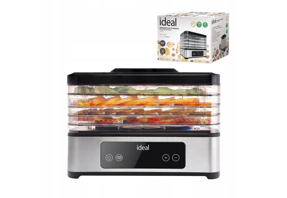 IDEAL INOX Voedseldroger - 5 Lagen en Instelbare Temperatuur